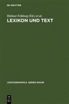 Helmu Feldweg, Helmut Feldweg, Erhard W. Hinrichs, W Hinrichs, W Hinrichs - Lexikon und Text