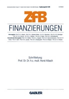 Hors Albach, Horst Albach - ZfB (Zeitschrift für Betriebswirtschaft) Special Issue - 1998/2: Finanzierungen