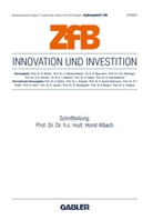 Hors Albach, Horst Albach - ZfB (Zeitschrift für Betriebswirtschaft) Special Issue - 1999/1: Innovation und Investition