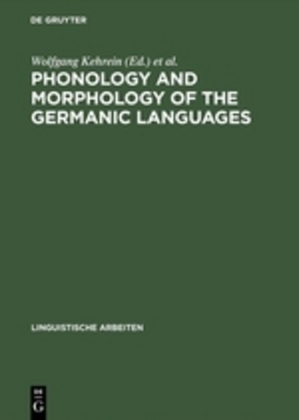 Wolfgan Kehrein, Wolfgang Kehrein, Wiese, Wiese, Richard Wiese - Phonology and Morphology of the Germanic Languages