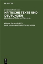 Ferdinand Von Saar, Günter Karrasch - Kritische Texte und Deutungen - Band 9: Dissonanzen. Die Familie Worel