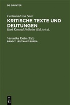 Veronika Kribs - Ferdinand von Saar: Kritische Texte und Deutungen - Band 7: Leutnant Burda