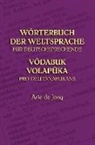 Arie De Jong - Wörterbuch der Weltsprache für Deutschsprechende
