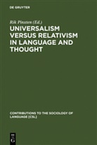 Ri Pinxten, Rik Pinxten - Universalism versus Relativism in Language and Thought