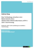 Andreas Haug - Eine Verbindung zwischen zwei Elektrokabeln löten (Elektroniker/Elektronikerinnen, AEVO / ADA  Unterweisung