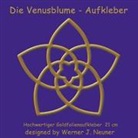 Werner Johannes Neuner, Limarutti Verlag, Werner Johannes Neuner, Limarutti Verlag - Die Venusblume - Goldfolienaufkleber 21cm