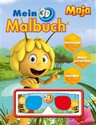 Mein 3D-Malbuch - Maja, m. 3D-Brille