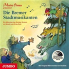 Jacob Grimm, Wilhelm Grimm, Marko Simsa - Die Bremer Stadtmusikanten, 1 Audio-CD (Audiolibro)