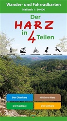 Schmidt, Spachmüller, Gebiet: Der gesamte Harz im Maßstab 1 : 30 000, Harzklu e V, Harzklub e V, Harzklub e. V.... - Der Harz in 4 Teilen