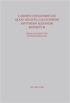 Tommas Braccini, Tommaso Braccini - Carmen choliambicum quod apud Ps.-Callisthenis Historiam Alexandri reperitur