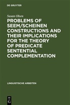 Susan Olsen - Problems of seem/scheinen Constructions and their Implications for the Theory of Predicate Sentential Complementation