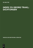 Wolfgan Klein, Wolfgang Klein, Zimmermann, Zimmermann, Harald Zimmermann - Index zu Georg Trakl: Dichtungen