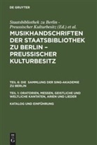 Axel Fischer, Matthias Kornemann, Staatsbibliothek zu Berlin, Staatsbibliothek zu Berlin - Preußischer Kulturbesitz, Uniwersytet Jagiellonski, Uniwersytet Jagiellonski - Biblioteka Jagiellonska... - Musikhandschriften aus der Staatsbibliothek zu Berlin und aus der Jagiellonischen Bibliothek Krakau - Teil 6. Teil 1: Katalog und Einführung