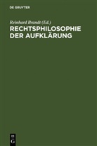 Reinhar Brandt, Reinhard Brandt, Verlag Walter de Gruyter GmbH - Rechtsphilosophie der Aufklärung