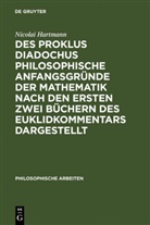 Nicolai Hartmann - Des Proklus Diadochus philosophische Anfangsgründe der Mathematik nach den ersten zwei Büchern des Euklidkommentars dargestellt