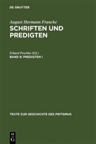 Erhar Peschke, Erhard Peschke - August Hermann Francke: Schriften und Predigten - Band 9: Predigten I. Tl.1