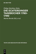 Philipp M. Hahn, Philipp Matthäus Hahn, Marti Brecht, Martin Brecht, F Paulus, F Paulus... - Die Echterdinger Tagebücher 1780-1790