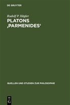 Rudolf P Hägler, Rudolf P. Hägler - Platons 'Parmenides'