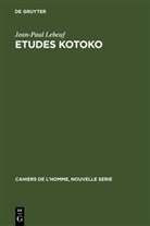 Jean-Paul Lebeuf - Etudes kotoko