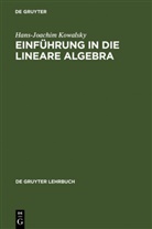 Hans-Joachim Kowalsky - Einführung in die lineare Algebra