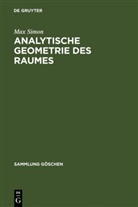 Max Simon - Analytische Geometrie des Raumes