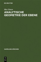Max Simon - Analytische Geometrie der Ebene