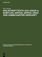 Franz Köcher - Die babylonisch-assyrische Medizin in Texten und Untersuchungen - Band 4: Keilschrifttexte aus Assur 4, Babylon, Nippur, Sippar, Uruk und unbekannter Herkunft