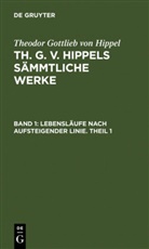 Theodor G. von Hippel, Theodor Gottlieb von Hippel - Th. G. v. Hippels sämmtliche Werke - Band 1: Lebensläufe nach aufsteigender Linie. Theil 1