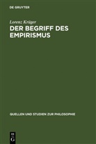 Lorenz Krüger - Der Begriff des Empirismus