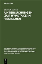 Heinrich Hettrich - Untersuchungen zur Hypotaxe im Vedischen