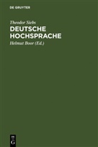 Theodor Siebs, Helmut Boor - Deutsche Hochsprache
