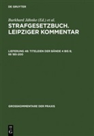 Eri Hilgendorf, Eric Hilgendorf, Burkhard Jähnke, Heinrich W. Laufhütte, Walter Odersky - Strafgesetzbuch. Leipziger Kommentar - 48: Strafgesetzbuch. Leipziger Kommentar, Titeleien der Bände 4 bis 8; 185-200