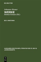Johannes Riemer, Helmu Krause, Helmut Krause - Werke - 3: Rhetorik