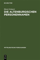 Horst Grünert - Die Altenburgischen Personennamen