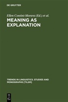Ellen Contini-Morava, Barbara S. Goldberg - Meaning as Explanation