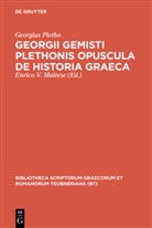 Georgius Gemistus Pletho, Enrico V. Maltese - Georgii Gemisti Plethonis opuscula de historia Graeca