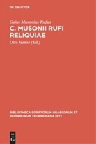 Gaius Musonius Rufus, Otto Hense - C. Musonii Rufi reliquiae