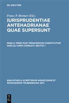 Franz P. Bremer - Iurisprudentiae antehadrianae quae supersunt - Pars II,1: Primi post principatum constitutum saeculi iuris consulti. Sectio 1