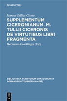 Cicero, Marcus Tullius Cicero, Hermann Knoellinger - Supplementum Ciceronianum. M. Tulli Ciceronis de virtutibus libri fragmenta