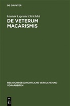 Gustav Lejeune Dirichlet - De veterum macarismis
