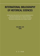 Massim Mastrogregori, Massimo Mastrogregori - International Bibliography of Historical Sciences - Band 69: 2000