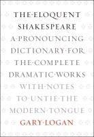 Gary Logan, Logan Gary - The Eloquent Shakespeare