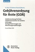 Gebührenordnung für Ärzte (GOÄ), m. CD-ROM