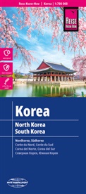 Reise Know-How Verlag Peter Rump GmbH, Peter Rump Verlag - World Mapping Project: Reise Know-How Landkarte Korea, Nord und Süd. North and South Korea. Corée du nord et du sud. Corea del norte  y del sur