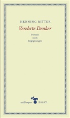 Henning Ritter, Ann Hamilton, Anne Hamilton - Verehrte Denker