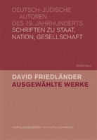 David Friedländer, Uta Herausgegeben von Lohmann, Ut Lohmann, Uta Lohmann, Von: Friedländer - Ausgewählte Werke
