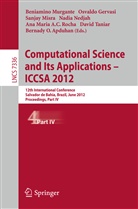 Bernady O. Apduhan, Osvald Gervasi, Osvaldo Gervasi, Sanjay Misra, Sanjay Misra et al, Beniamino Murgante... - Computational Science and Its Applications -- ICCSA 2012. Pt.4