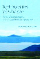 kleine, Dorothea Kleine, Dorothea (Lecturer in Human Geography Kleine - Technologies of Choice?