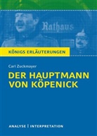 Wilhelm Grosse, Carl Zuckmayer - Carl Zuckmayer 'Der Hauptmann von Köpenick'
