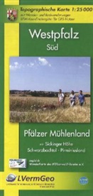 Landesam für Vermessung und Geobasisinfor - Topographische Karten Rheinland-Pfalz: Topographische Karte Rheinland-Pfalz Westpfalz Süd